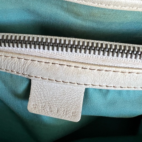 Céline Multicolor Canvas Leather Boogie Satchel Tote Bag and Wallet Turquoise - Picture 6 of 16